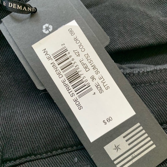 Supply & Demand side striped skinny jeans - Picture 3 of 11